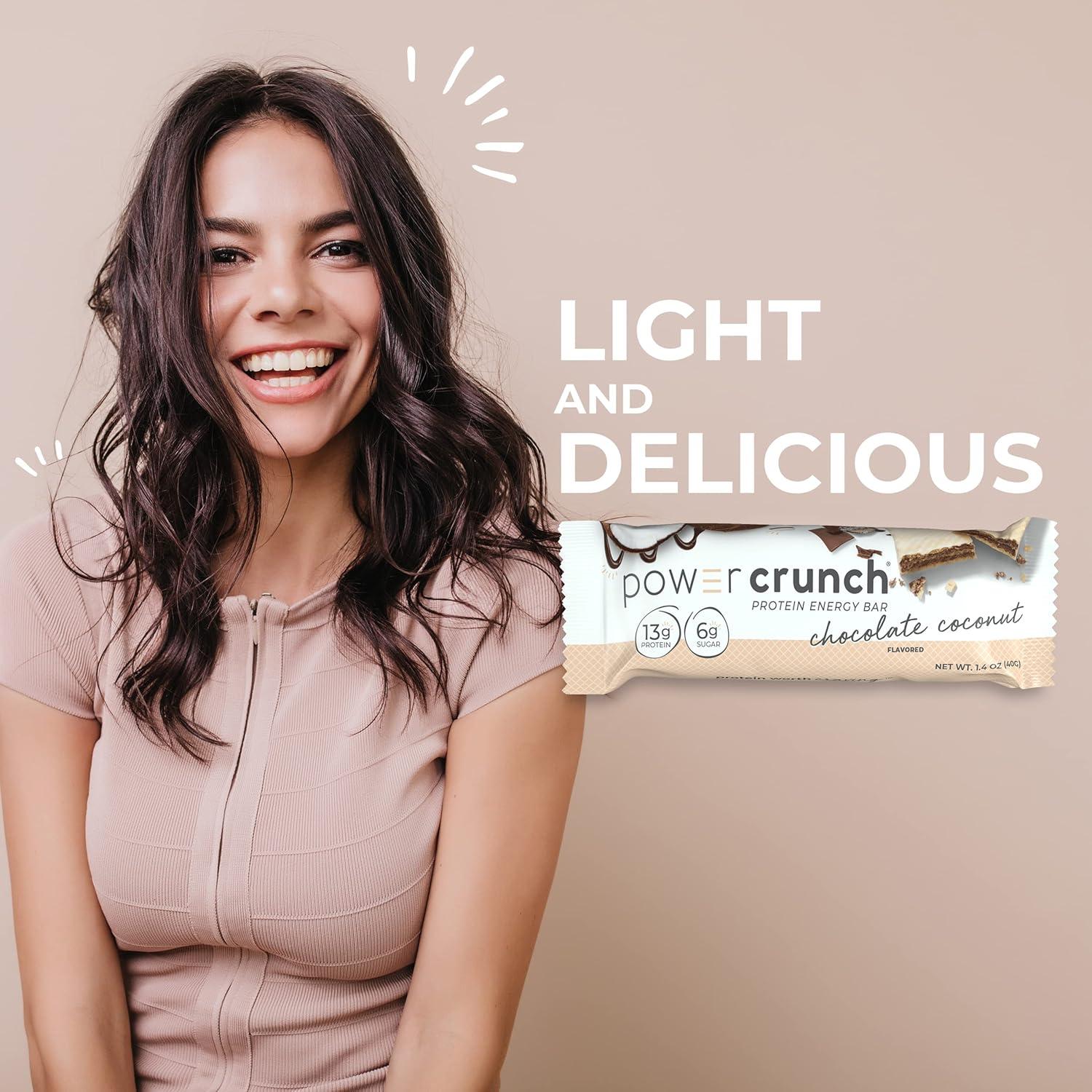 image:imagePower Crunch Cinnamon Bars 14oz 12 CountChocolate Coconut