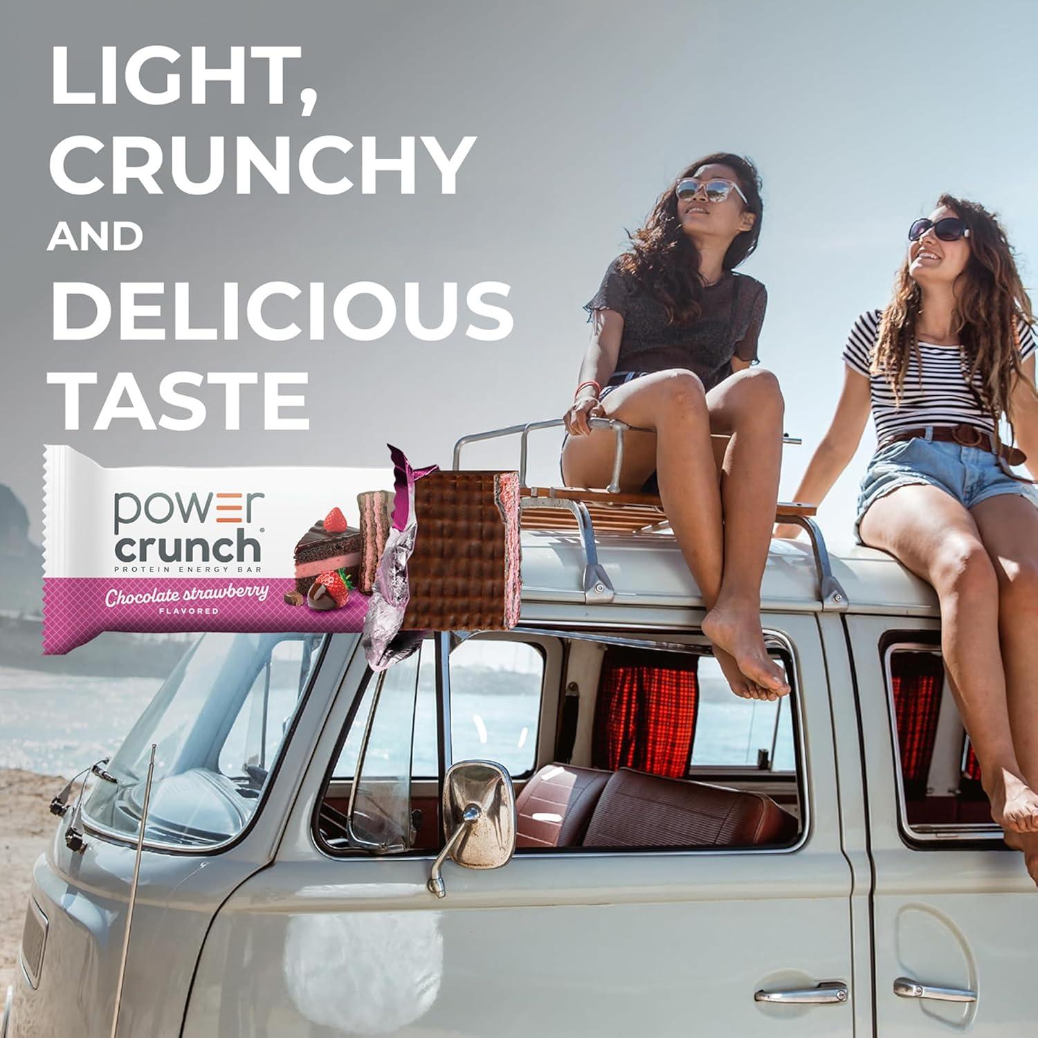 image:imagePower Crunch Cinnamon Bars 14oz 12 CountChocolate Strawberry