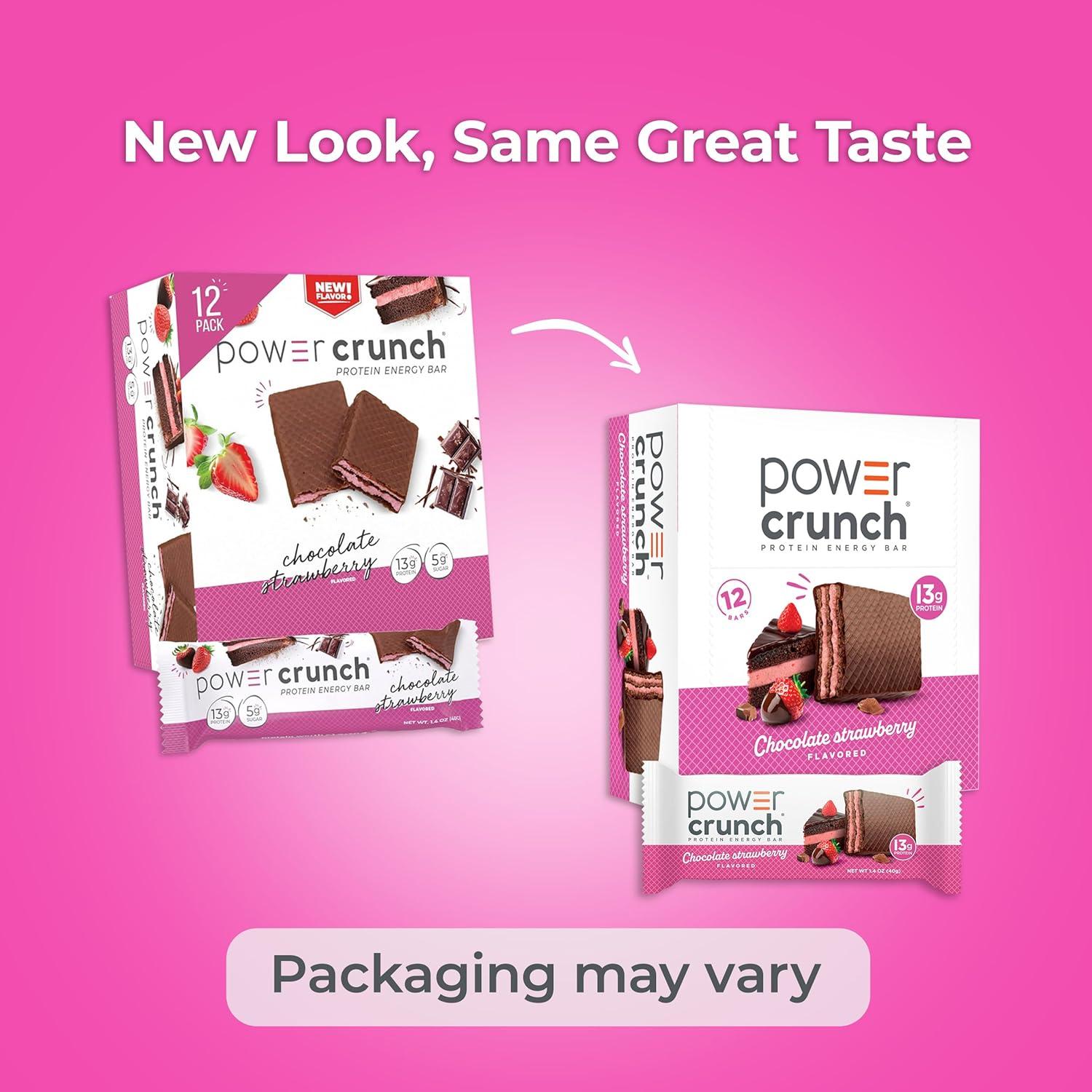 image:imagePower Crunch Cinnamon Bars 14oz 12 CountChocolate Strawberry