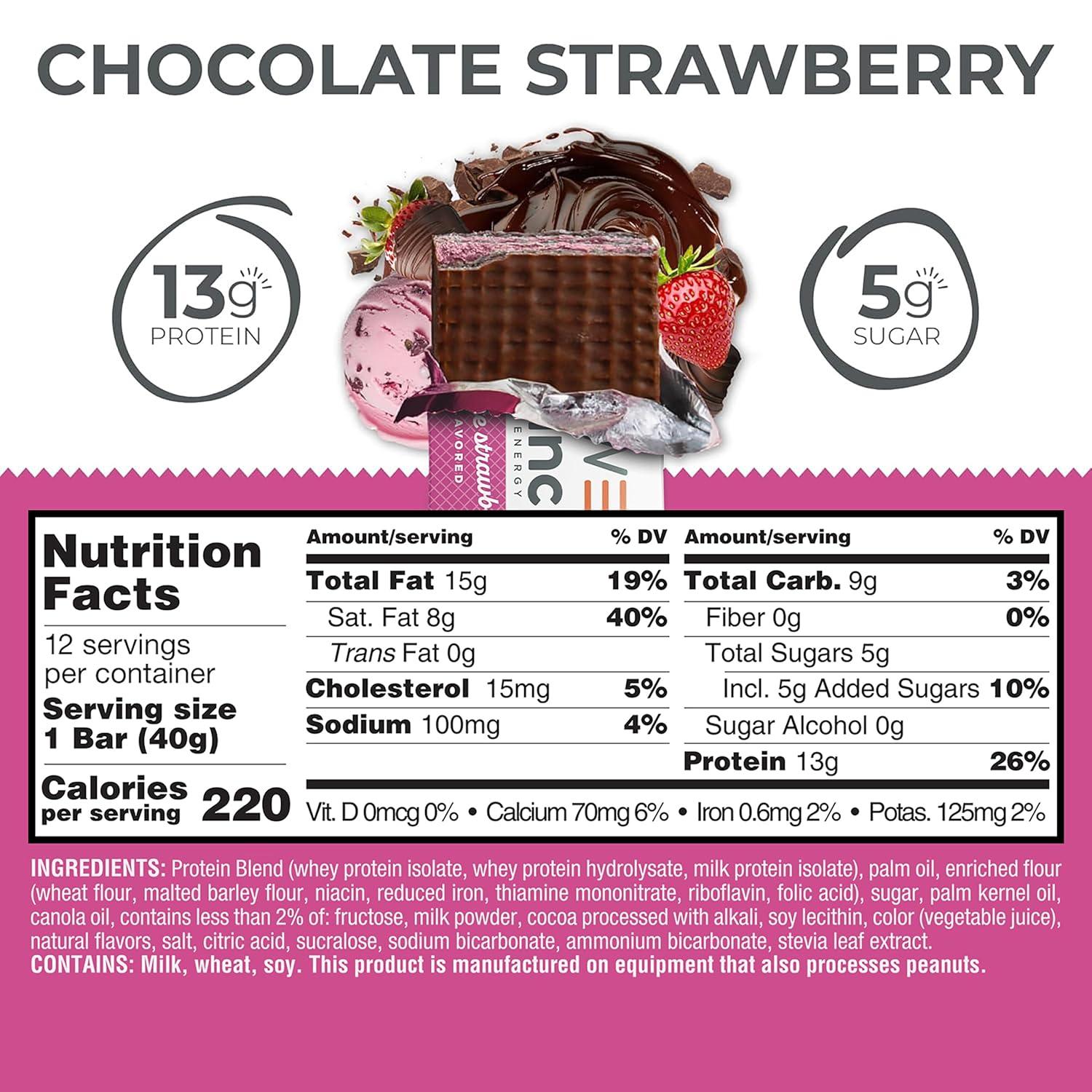 image:imagePower Crunch Cinnamon Bars 14oz 12 CountChocolate Strawberry