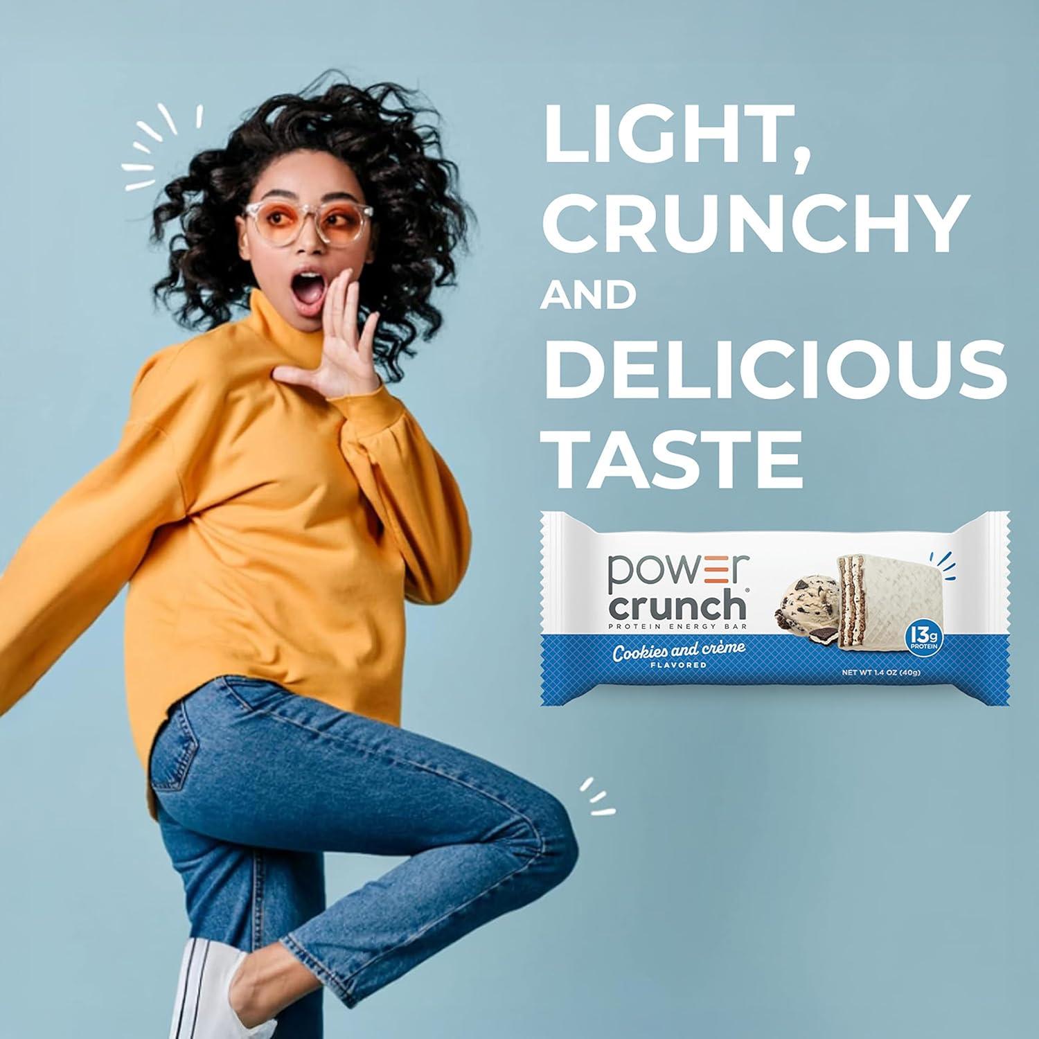 image:imagePower Crunch Cinnamon Bars 14oz 12 CountCookies Creme