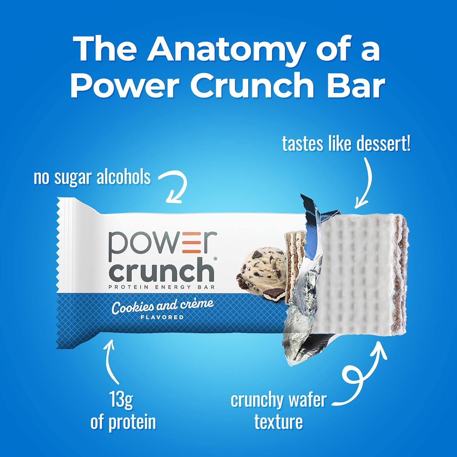 image:imagePower Crunch Cinnamon Bars 14oz 12 CountCookies Creme