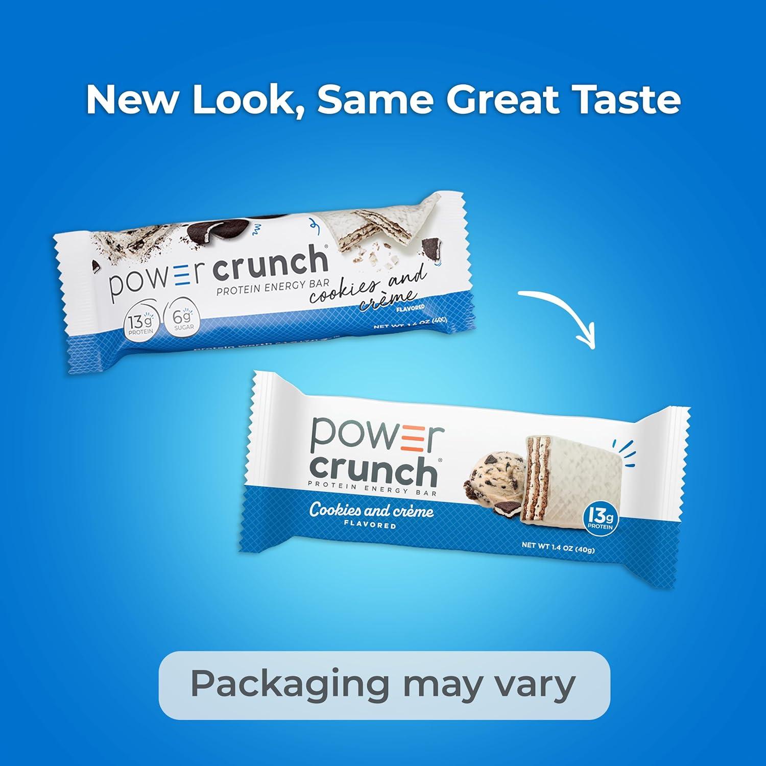 image:imagePower Crunch Cinnamon Bars 14oz 12 CountCookies Creme