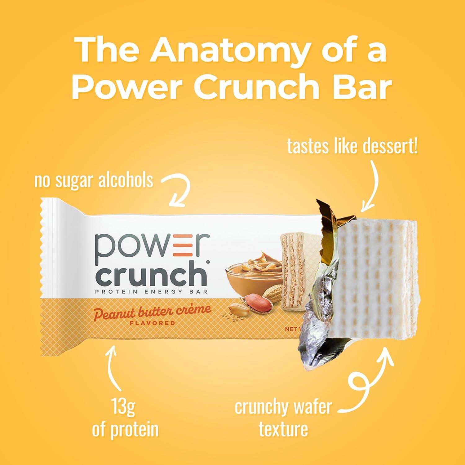 image:imagePower Crunch Cinnamon Bars 14oz 12 CountPeanut Butter Creme