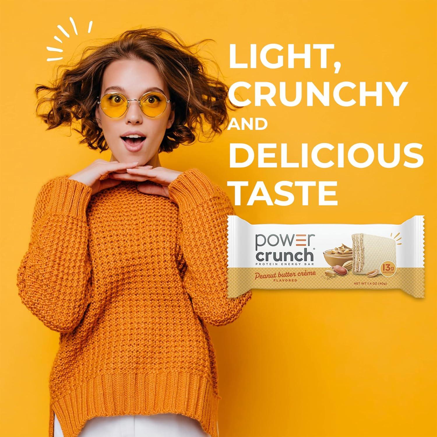 image:imagePower Crunch Cinnamon Bars 14oz 12 CountPeanut Butter Creme