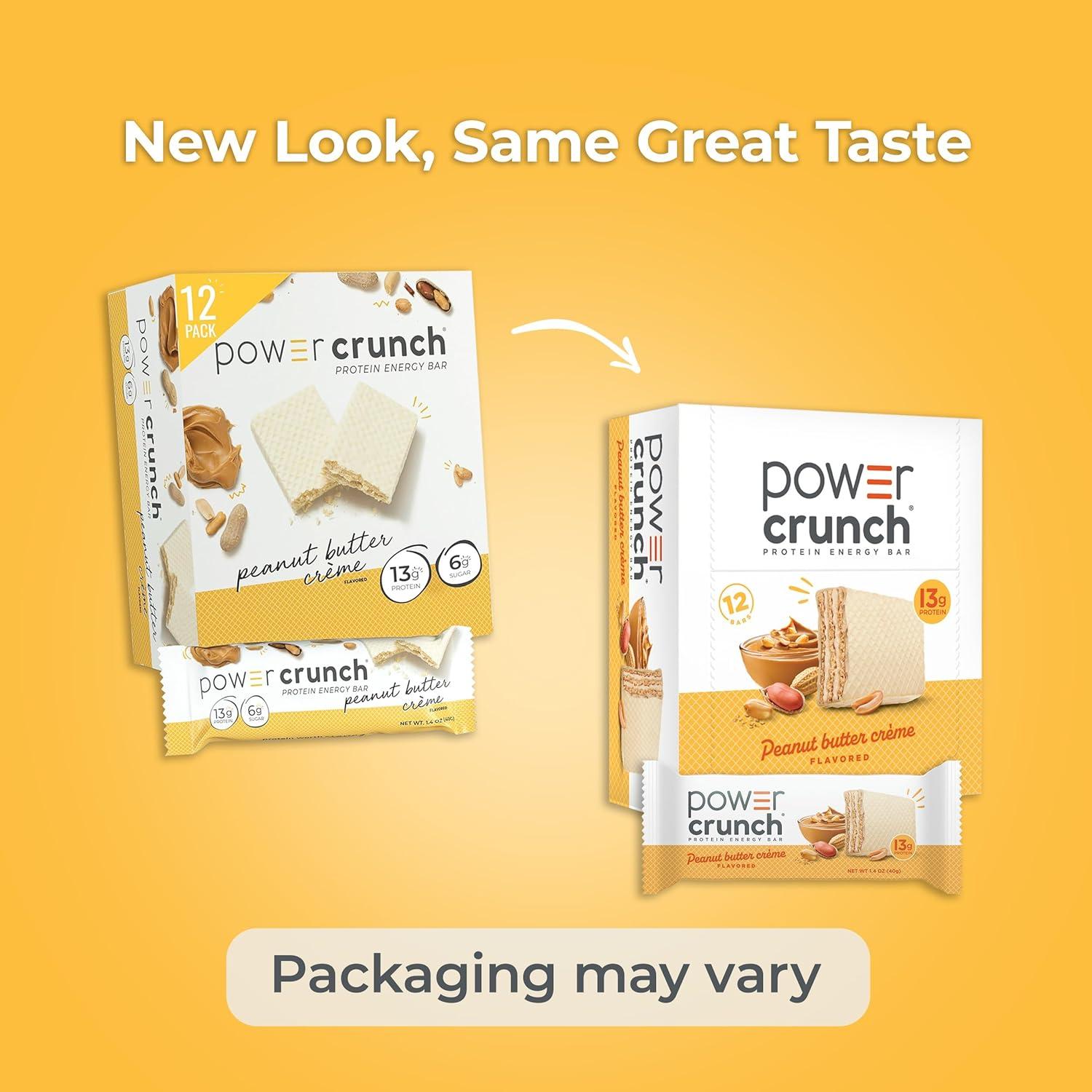 image:imagePower Crunch Cinnamon Bars 14oz 12 CountPeanut Butter Creme