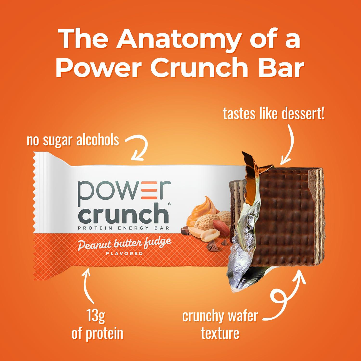 image:imagePower Crunch Cinnamon Bars 14oz 12 CountPeanut Butter Fudge