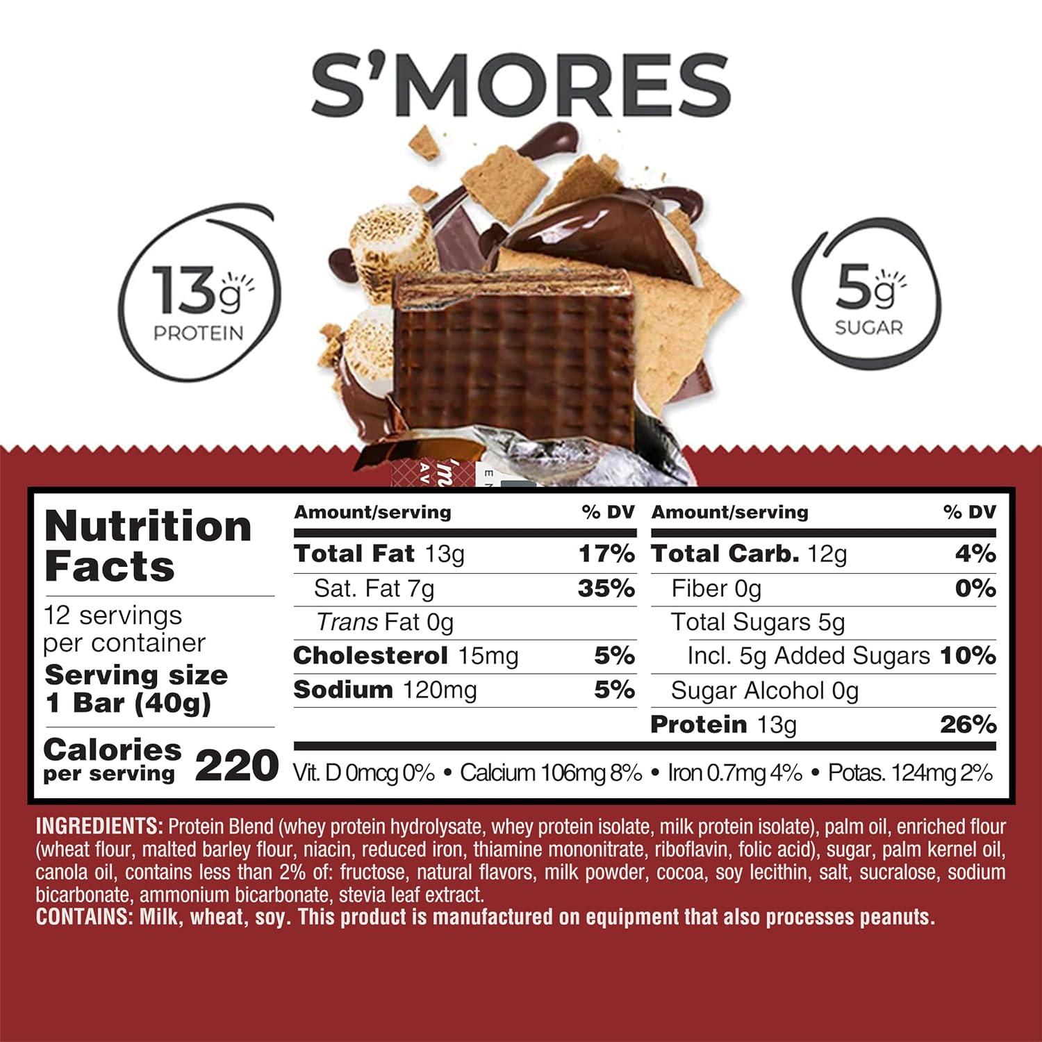 image:imagePower Crunch Cinnamon Bars 14oz 12 CountSmores