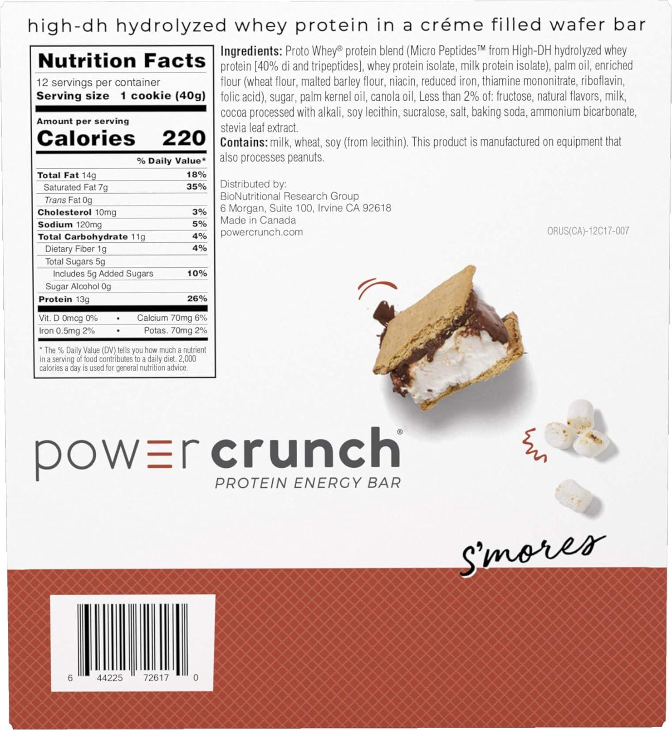 image:imagePower Crunch Cinnamon Bars 14oz 12 CountSmores