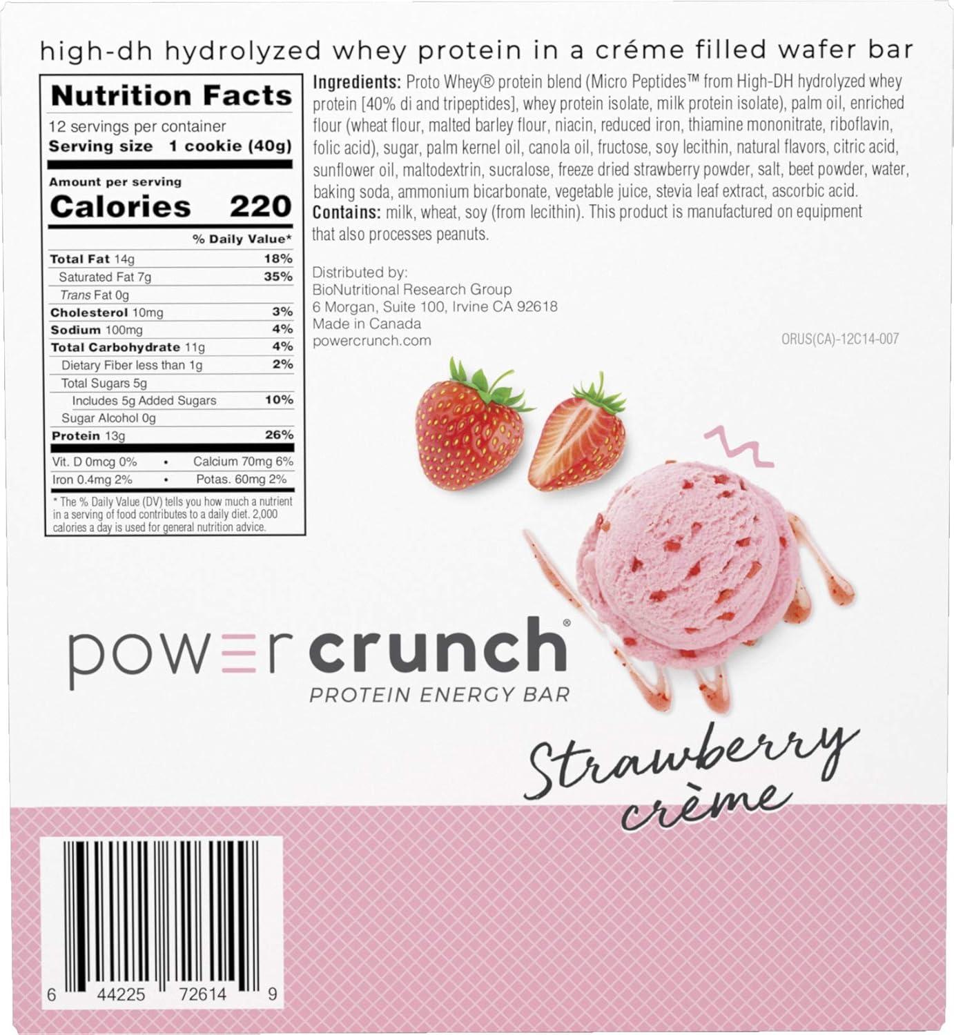 image:imagePower Crunch Cinnamon Bars 14oz 12 CountStrawberry Creme