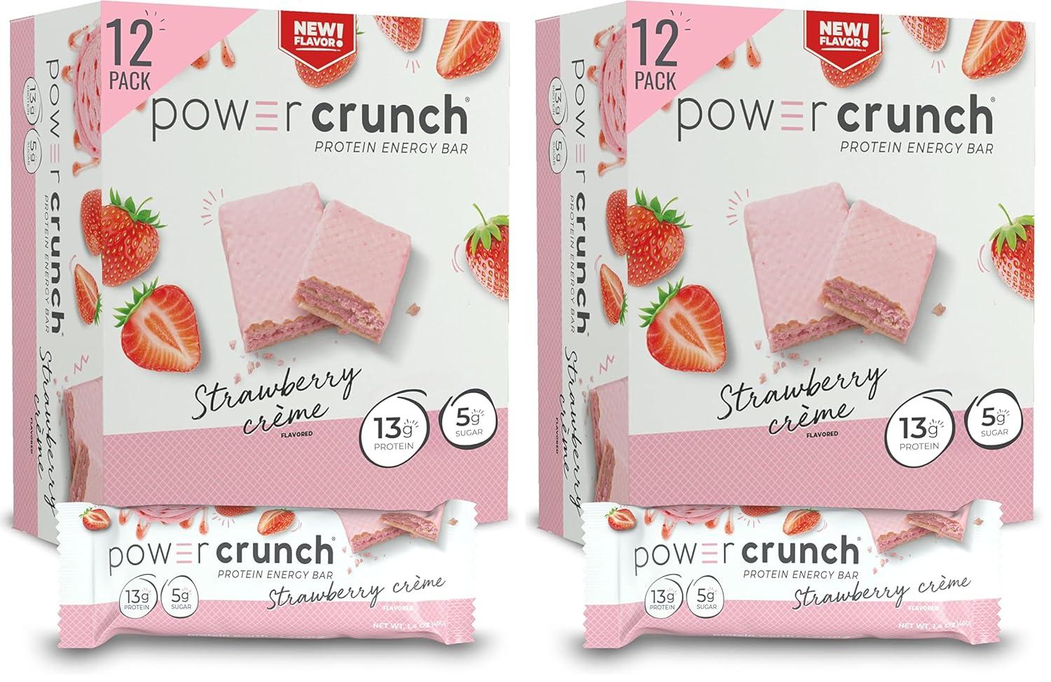 image:imagePower Crunch Cinnamon Bars 14oz 12 CountStrawberry Creme