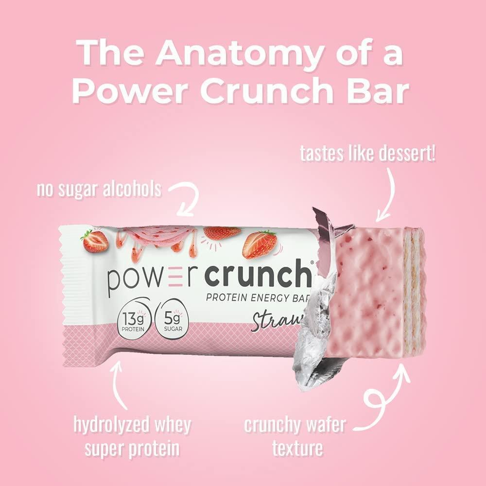 image:imagePower Crunch Cinnamon Bars 14oz 12 CountStrawberry Creme
