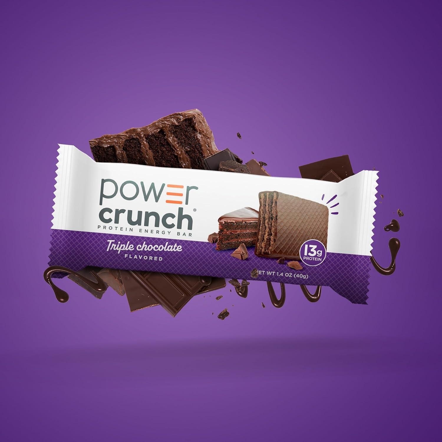 image:imagePower Crunch Cinnamon Bars 14oz 12 CountTriple Chocolate