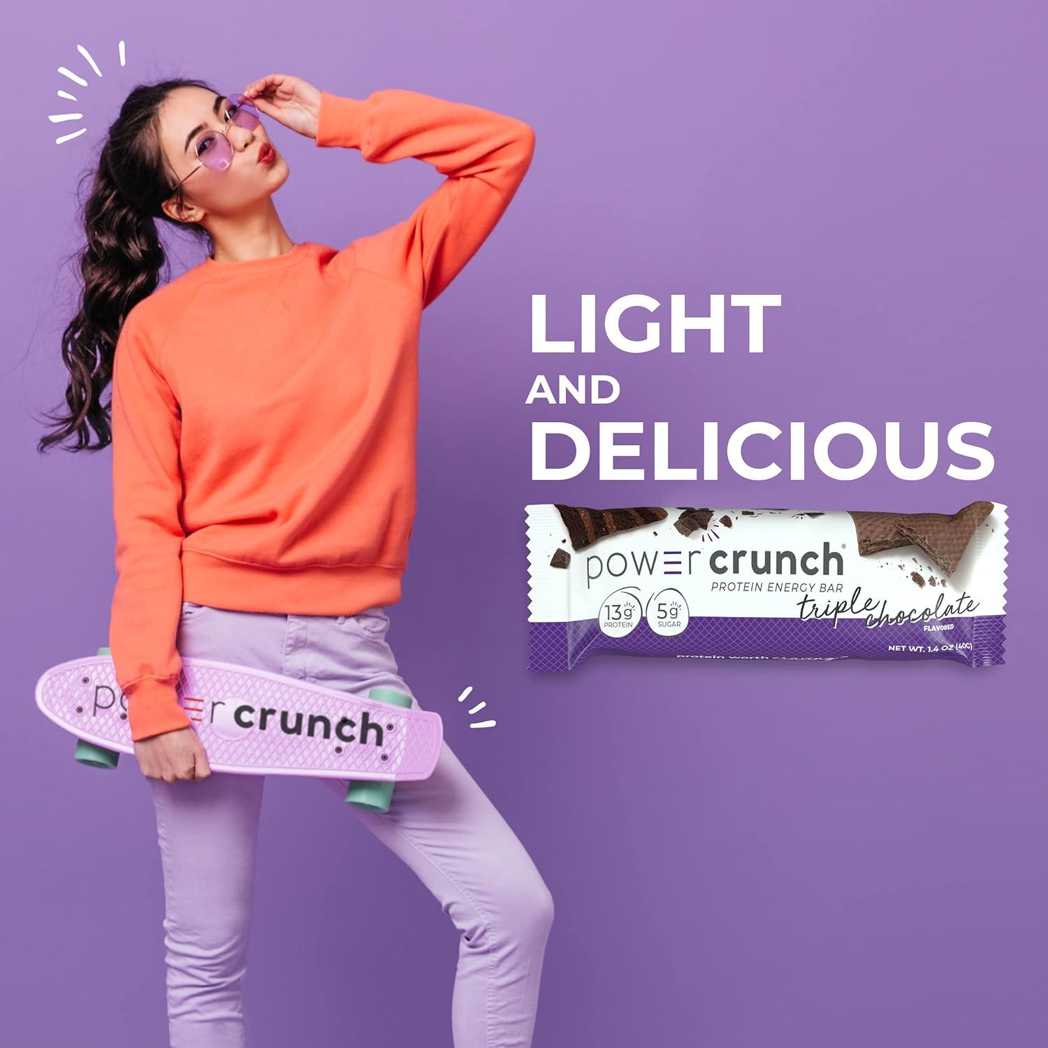 image:imagePower Crunch Cinnamon Bars 14oz 12 CountTriple Chocolate