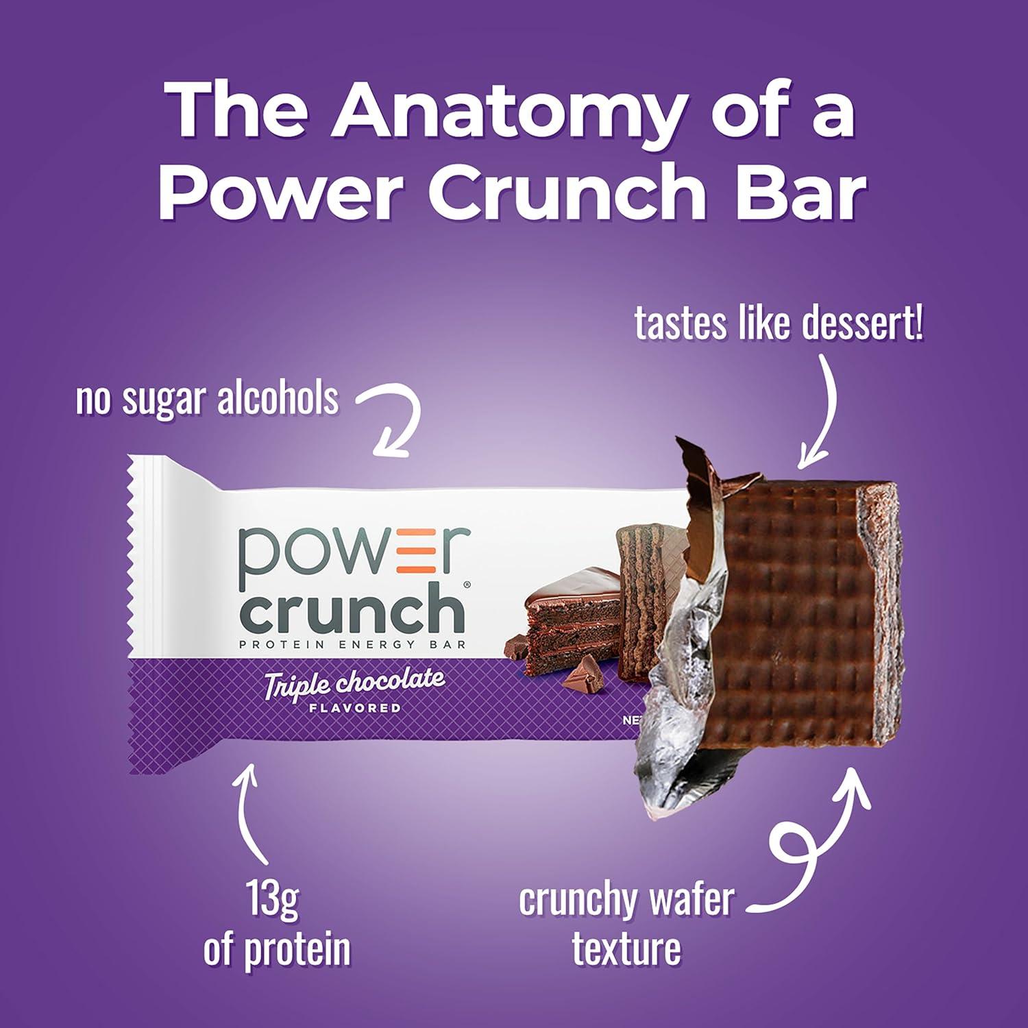 image:imagePower Crunch Cinnamon Bars 14oz 12 CountTriple Chocolate