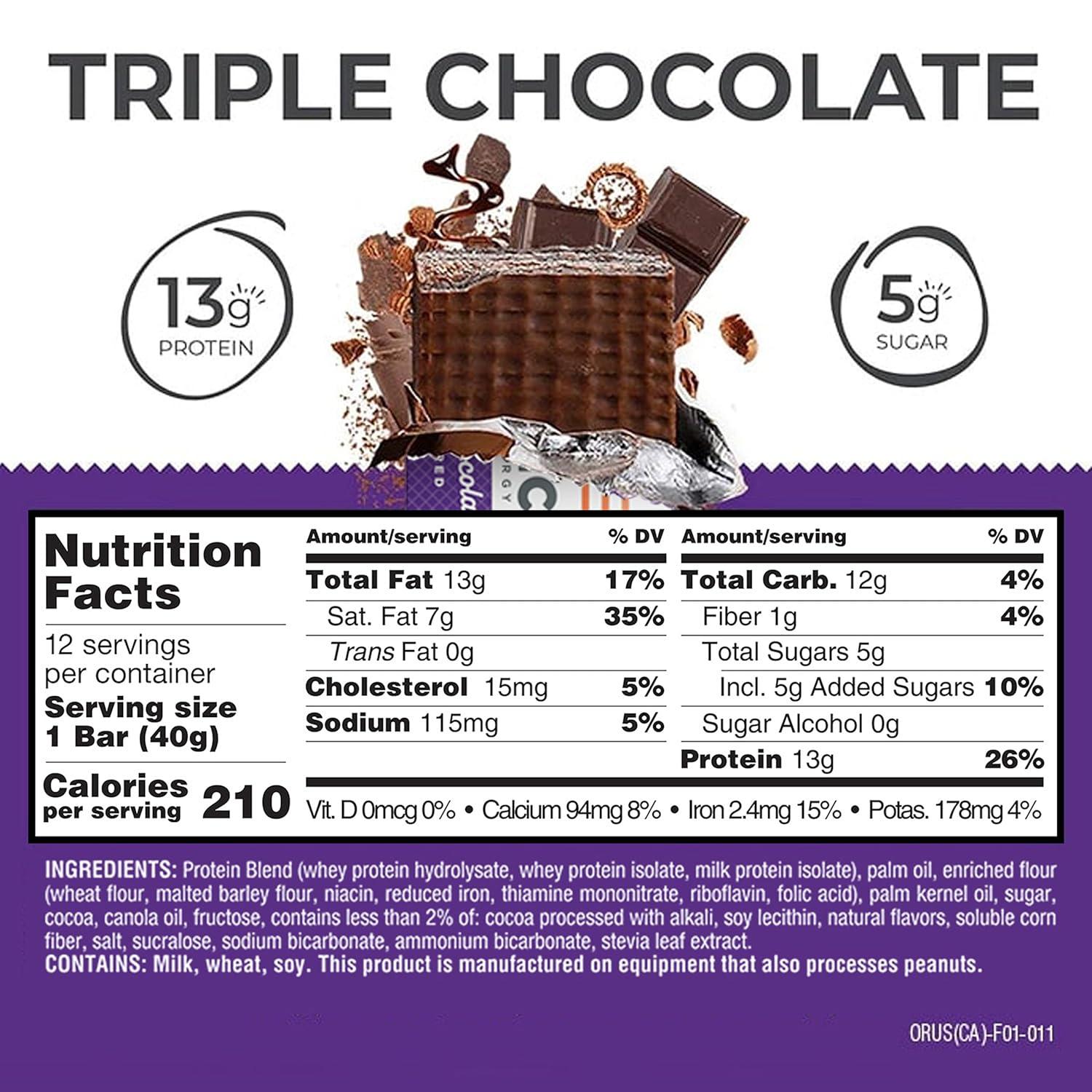 image:imagePower Crunch Cinnamon Bars 14oz 12 CountTriple Chocolate