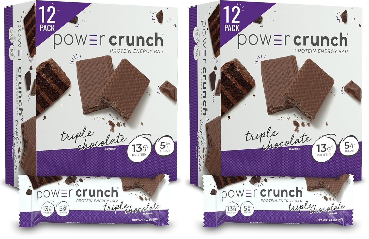 image:imagePower Crunch Cinnamon Bars 14oz 12 CountTriple Chocolate