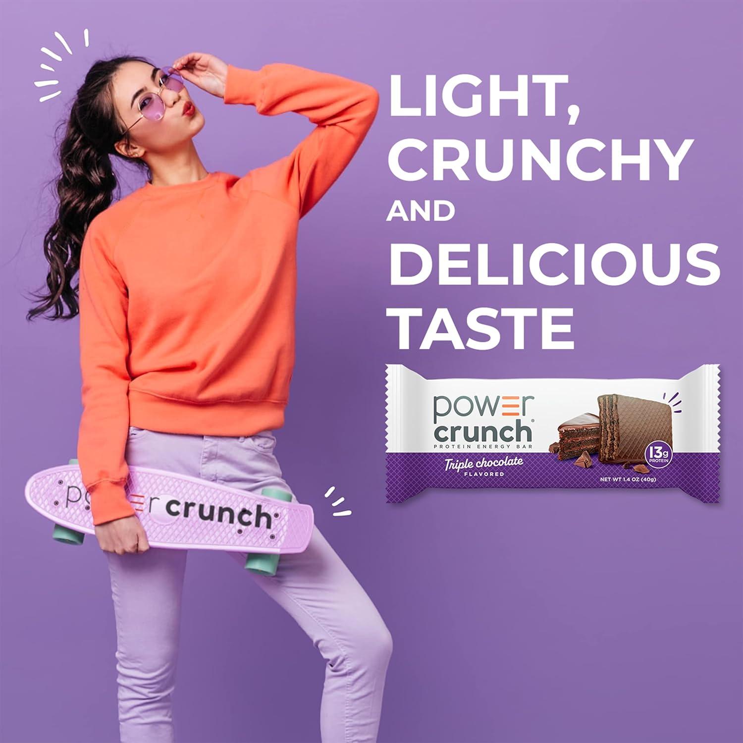image:imagePower Crunch Cinnamon Bars 14oz 12 CountTriple Chocolate