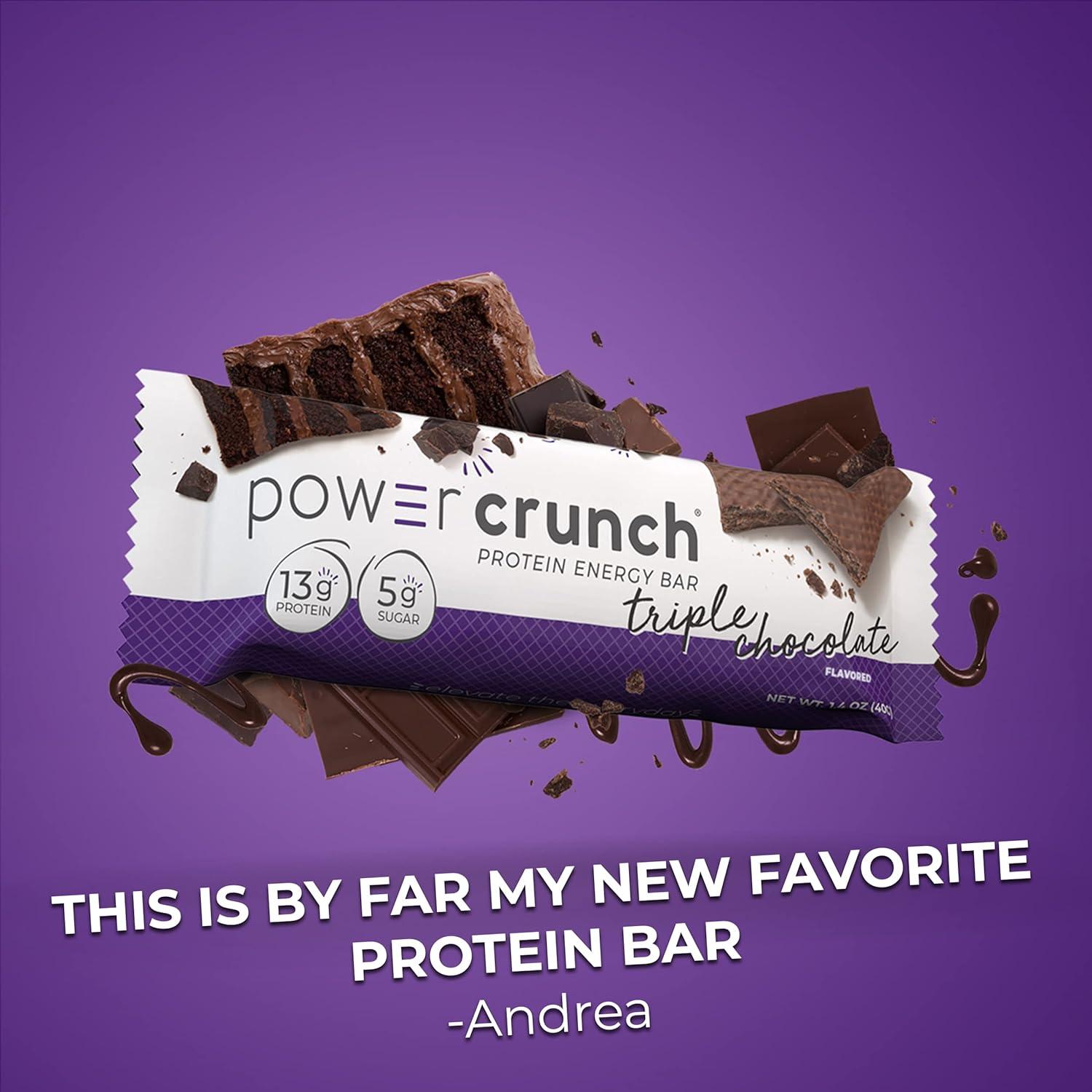 image:imagePower Crunch Cinnamon Bars 14oz 12 CountTriple Chocolate