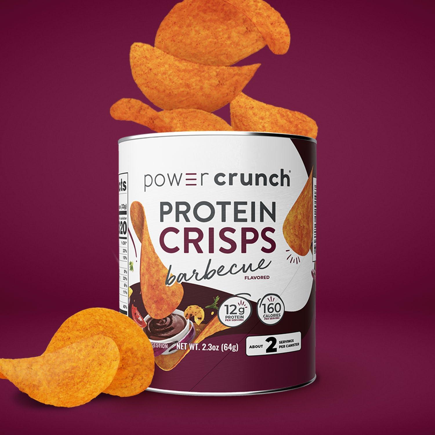 image:imagePower Crunch Protein CRISPS a Potato Style Protein Chip BBQ 12g of protein 105 ounces per serving Pack of 6