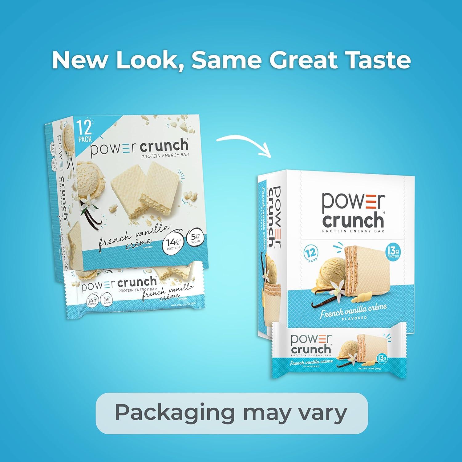 image:imagePower Crunch Protein Energy Bar Vanilla Cream 169oz Count Carton