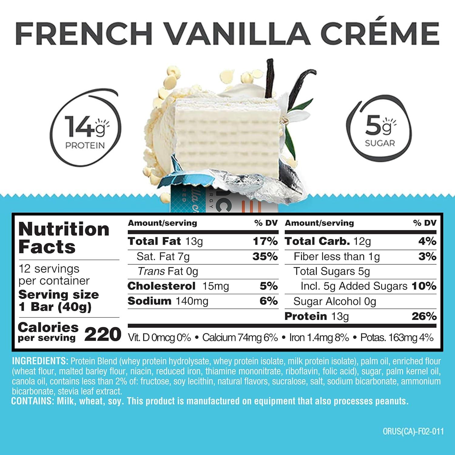 image:imagePower Crunch Protein Energy Bar Vanilla Cream 169oz Count Carton