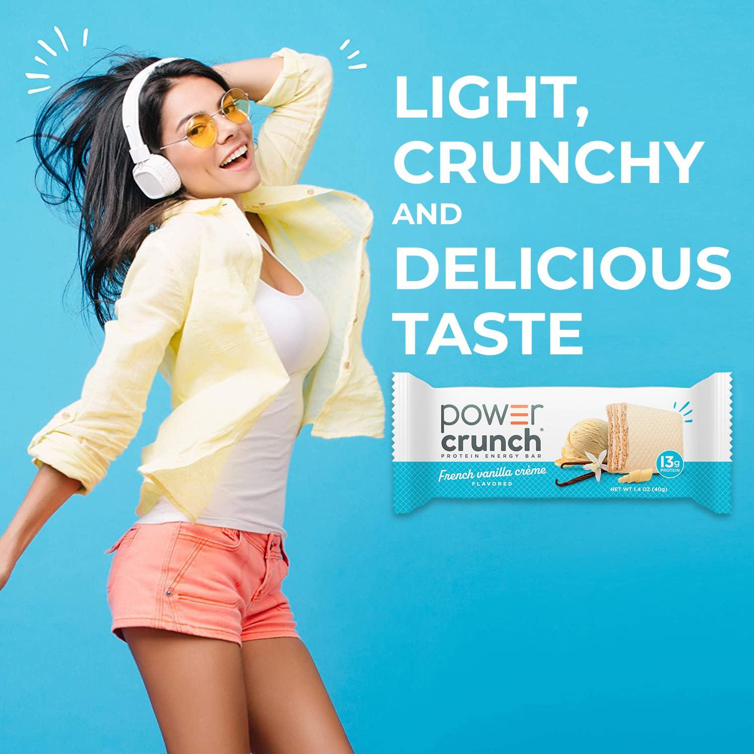 image:imagePower Crunch Protein Energy Bar Vanilla Cream 169oz Count Carton