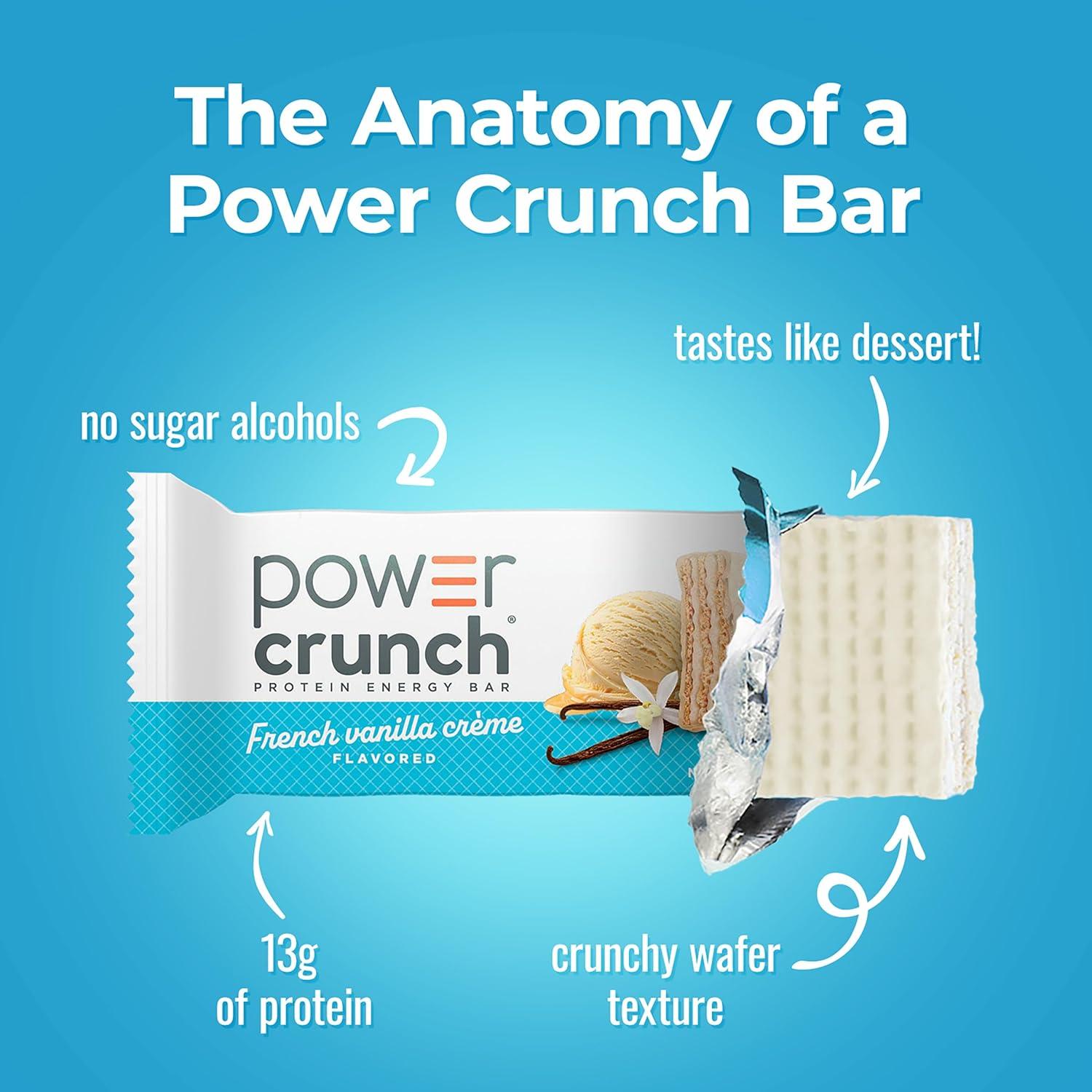 image:imagePower Crunch Protein Energy Bar Vanilla Cream 169oz Count Carton