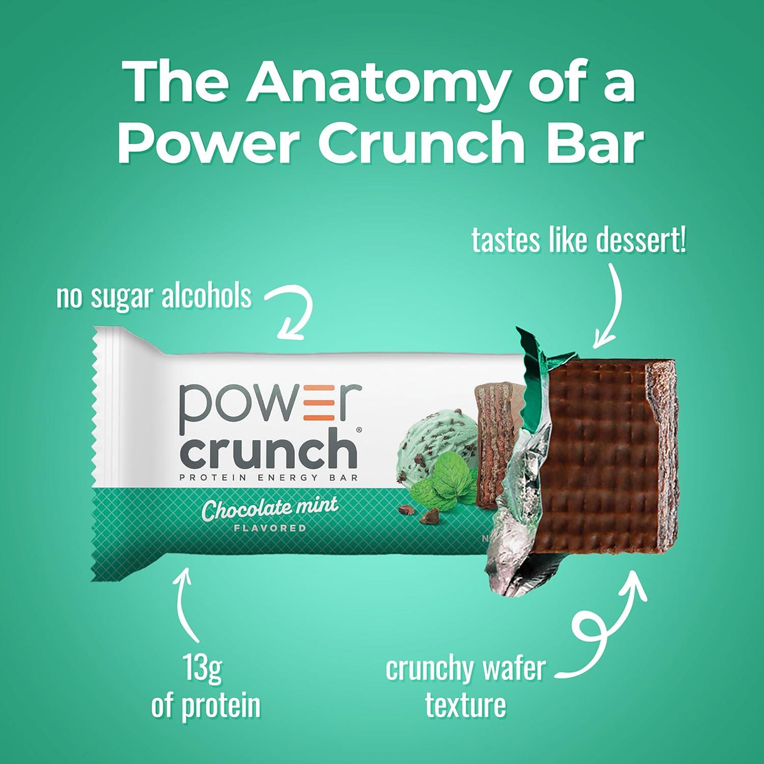 image:imagePower Crunch Protein Energy Bars Chocolate Mint 169oz