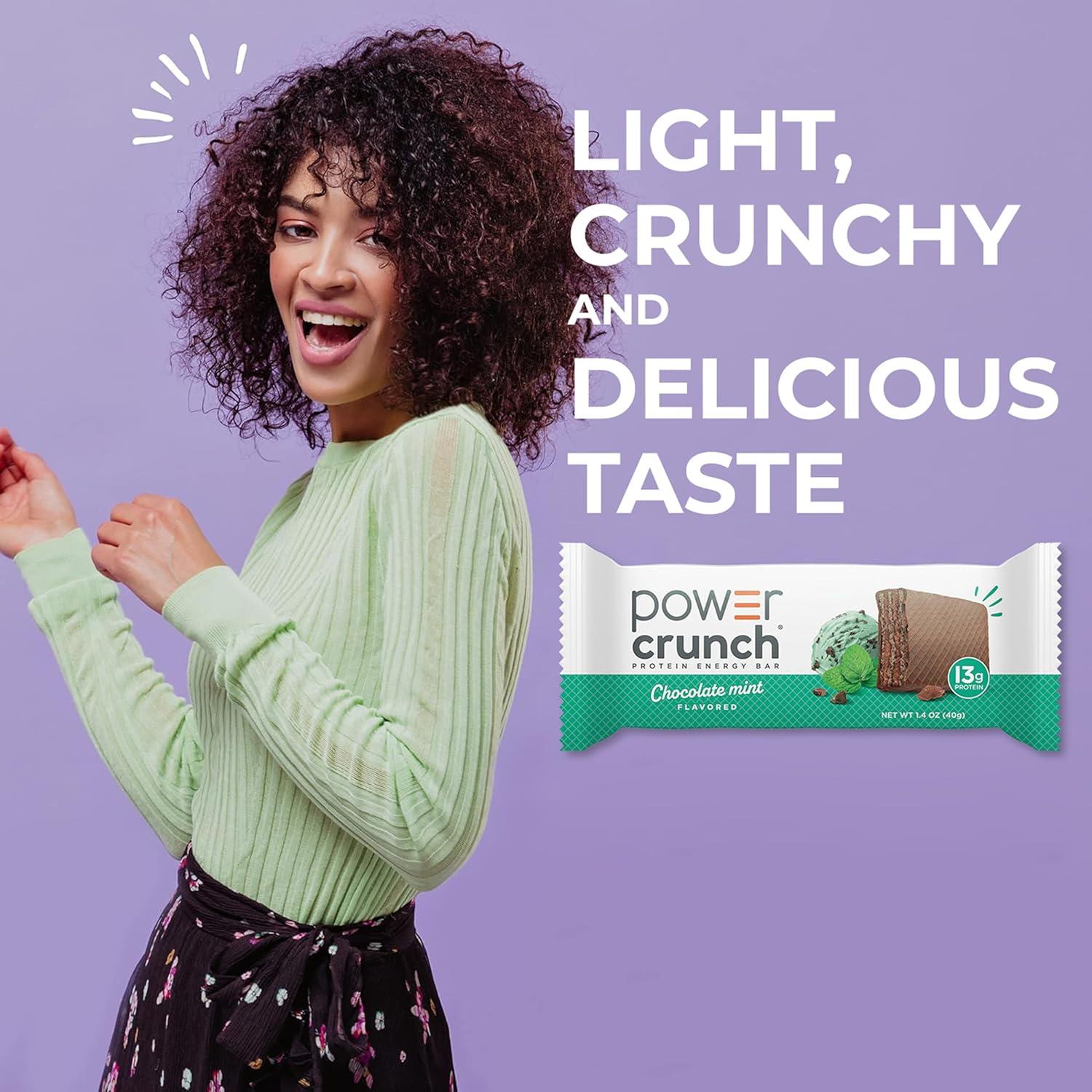 image:imagePower Crunch Protein Energy Bars Chocolate Mint 169oz