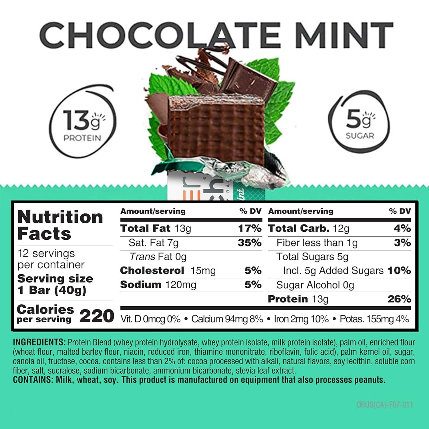image:imagePower Crunch Protein Energy Bars Chocolate Mint 169oz