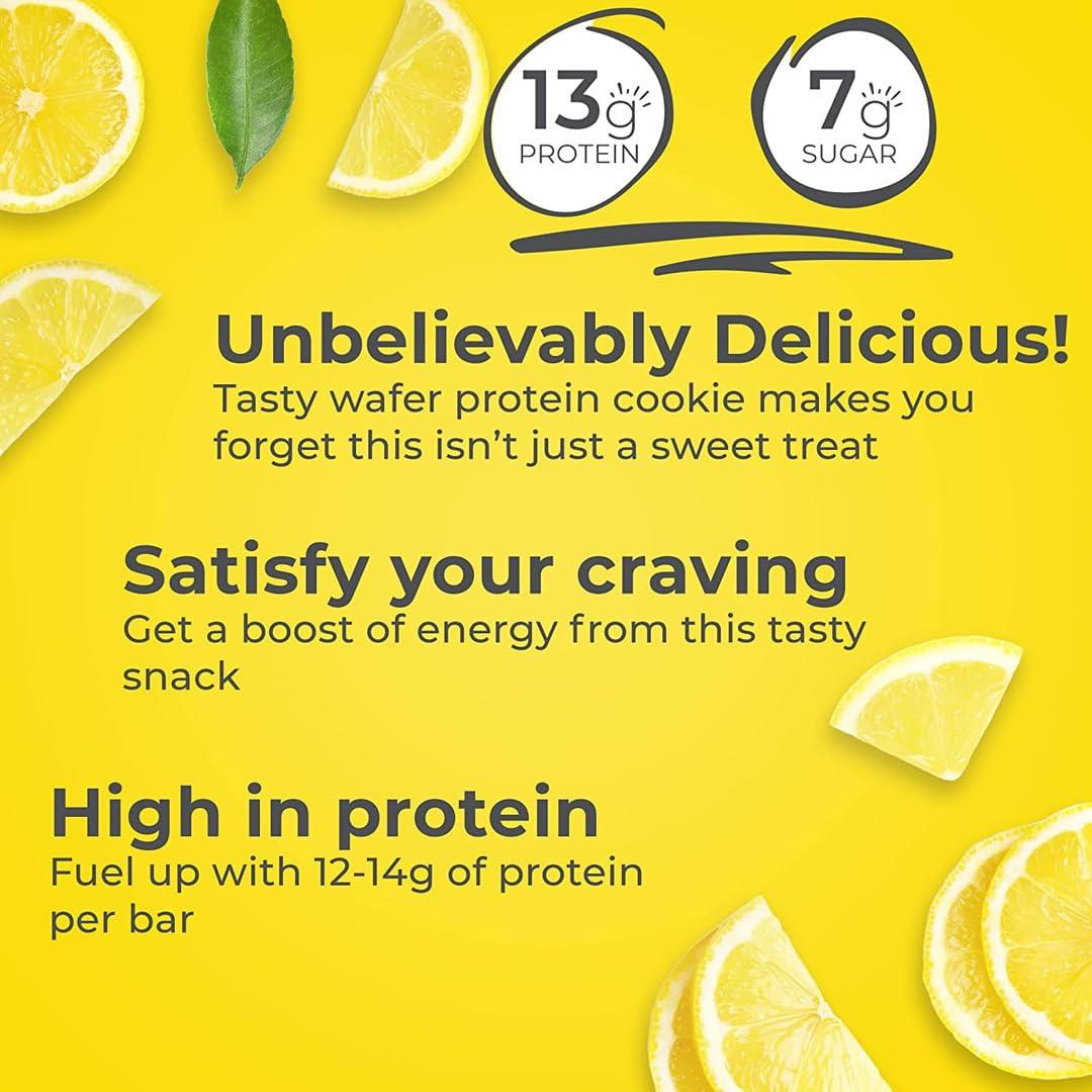 image:imagePower Crunch Protein Wafer Bars High Protein Snacks with Delicious Taste Lemon Meringue 14 Ounce 5 Count1 Count Pack of 5