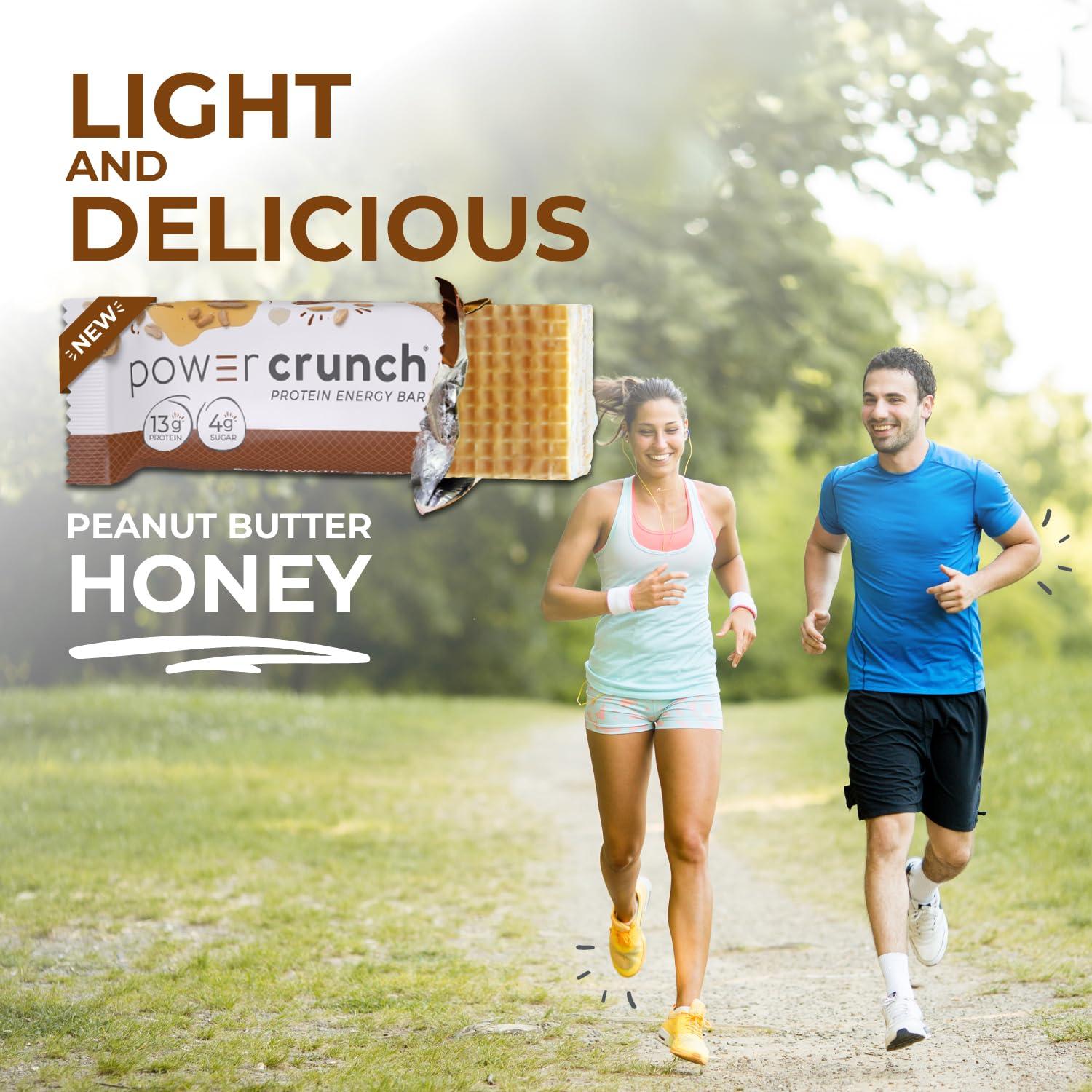 image:imagePower Crunch Protein Wafer Bars High Protein Snacks with Delicious Taste Peanut Butter Honey 14 Ounce 12 Count