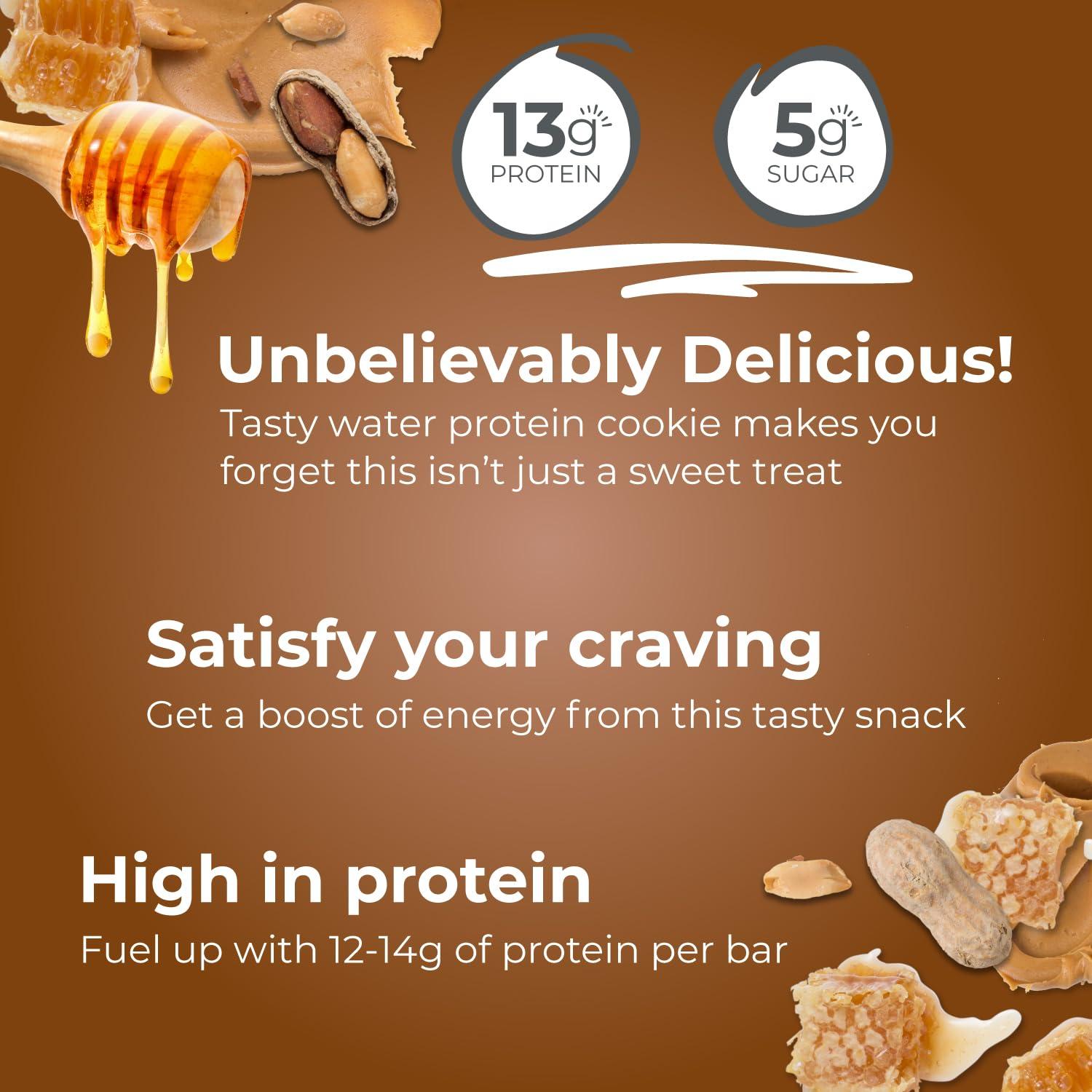 image:imagePower Crunch Protein Wafer Bars High Protein Snacks with Delicious Taste Peanut Butter Honey 14 Ounce 5 Count1 Count Pack of 5