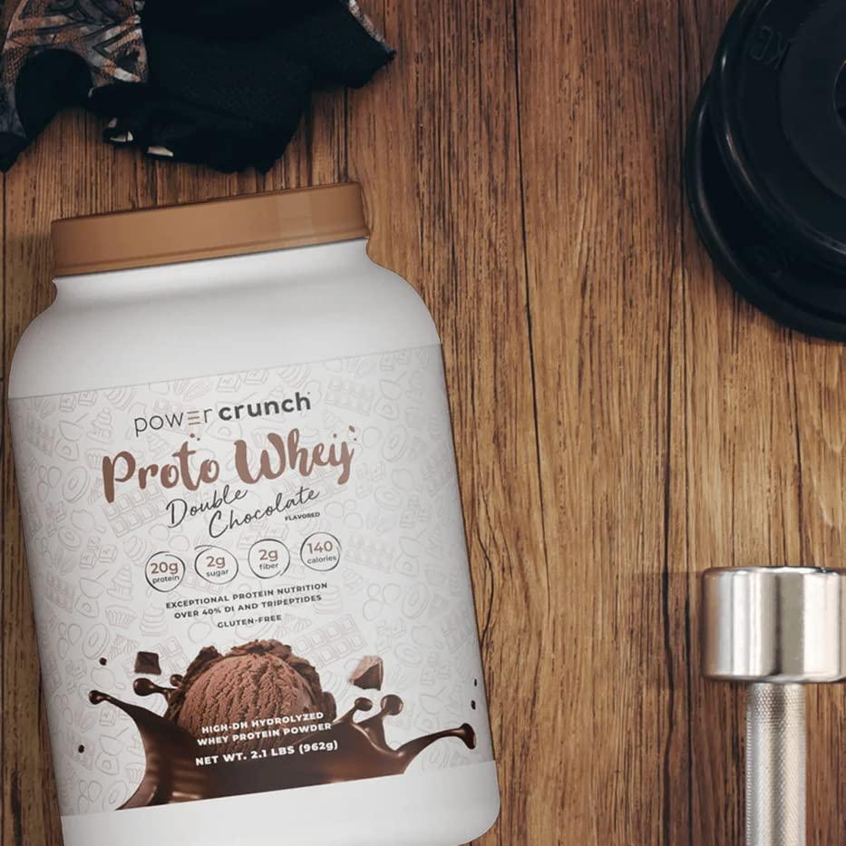 image:imagePower Crunch Proto Whey Double Chocolate Protein Powder 20g Protein 26 Servings 1 Container of 21 LBS 962 g