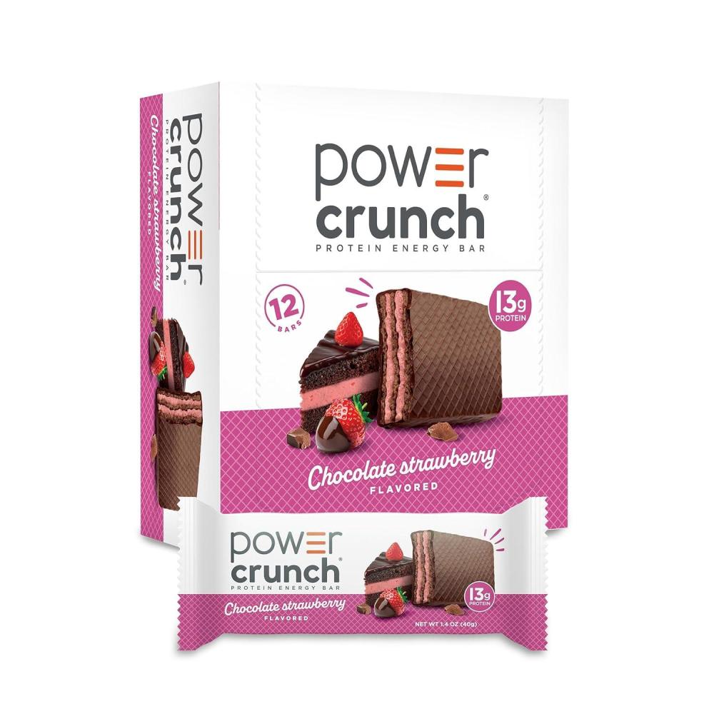 image:imagePower Crunch Cinnamon Bars 14oz 12 CountChocolate Strawberry