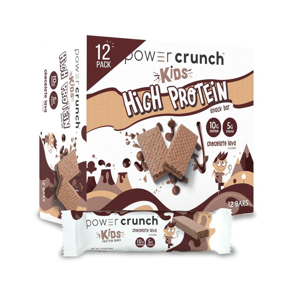 image:imagePower Crunch Kids Protein Wafer Bars High Protein Snacks with Delicious Taste Birthday Cake 113 Ounce 12 CountChocolate