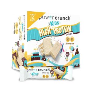image:imagePower Crunch Kids Protein Wafer Bars High Protein Snacks with Delicious Taste Birthday Cake 113 Ounce 12 CountBirthday Cake