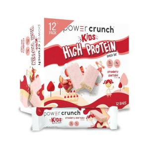 image:imagePower Crunch Kids Protein Wafer Bars High Protein Snacks with Delicious Taste Birthday Cake 113 Ounce 12 CountStrawberry Shortcake