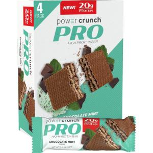 image:imagePower Crunch PRO Protein Wafer Bars High Protein Snacks with Delicious Taste Chocolate Mint 20 Ounce 4 Count