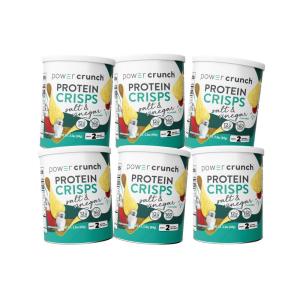image:imagePower Crunch Protein CRISPS a Potato Style Protein Chip Salt amp Vinegar 12g of protein 105 ounces per serving Pack of 6