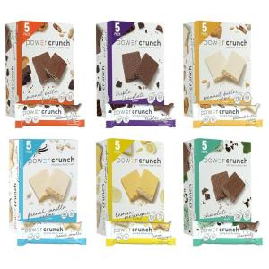 image:imagePower Crunch Protein Wafer Bars Variety Pack in 6 Flavors 14 Ounce Bars 30 Count High Protein Snacks with Delicious Taste30 Count Variety Pack